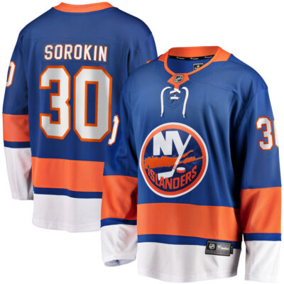 Ilya Sorokin New York Islanders Royal Home Premium Jersey - All Stitched