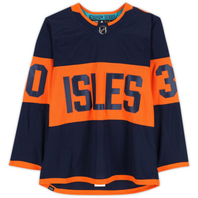 Alternative view of Ilya Sorokin New York Islanders Royal 2024 Stadium Series Jersey - All Stitched