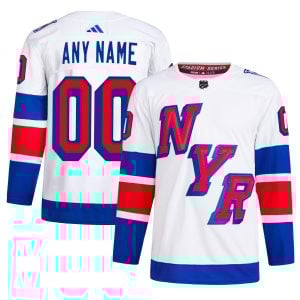 Custom New York Rangers White 2024 Stadium Series Primegreen Jersey - All Stitched