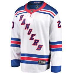 Alternative view of Chris Kreider New York Rangers White Away Premium Jersey - All Stitched