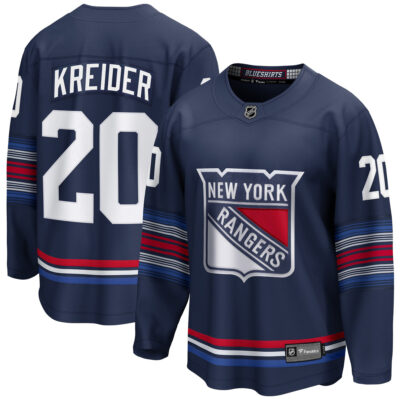Chris Kreider New York Rangers Navy Alternate Premium Jersey - All Stitched