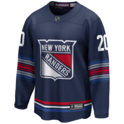 Alternative view of Chris Kreider New York Rangers Navy Alternate Premium Jersey - All Stitched