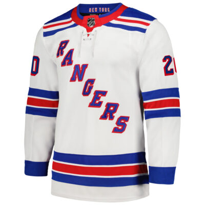 Alternative view of Chris Kreider New York Rangers White Away Primegreen Jersey - All Stitched