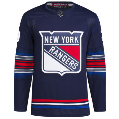 Alternative view of Chris Kreider New York Rangers Navy Alternate Primegreen Jersey - All Stitched