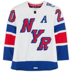 Alternative view of Chris Kreider New York Rangers White 2024 Stadium Series Jersey - All Stitched