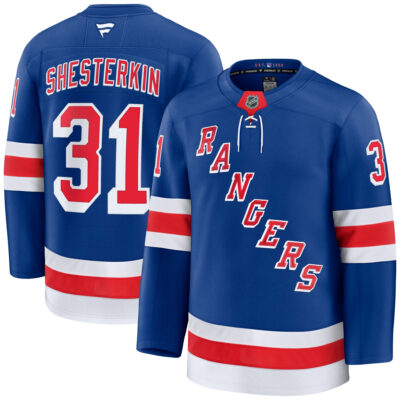 Igor Shesterkin New York Rangers Royal Home Premium Jersey - All Stitched