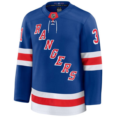 Alternative view of Igor Shesterkin New York Rangers Royal Home Premium Jersey - All Stitched