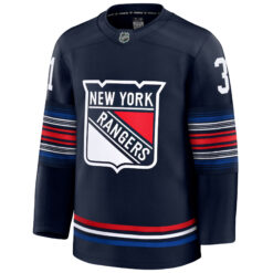 Alternative view of Igor Shesterkin New York Rangers Navy Alternate Premium Jersey - All Stitched