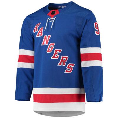Alternative view of Mika Zibanejad New York Rangers Royal Home Primegreen Jersey - All Stitched