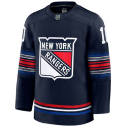 Alternative view of Artemi Panarin New York Rangers Navy Alternate Premium Jersey - All Stitched