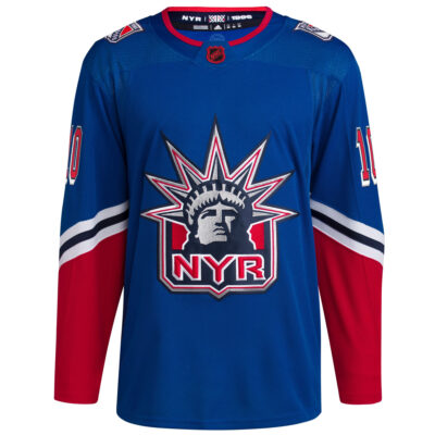 Alternative view of Artemi Panarin New York Rangers Royal Reverse Retro 2.0 Primegreen Jersey - All Stitched