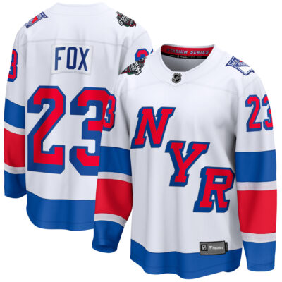 Adam Fox New York Rangers White 2024 Stadium Series Jersey - All Stitched