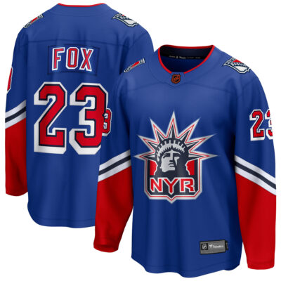 Adam Fox New York Rangers Royal Special Edition 2.0 Jersey - All Stitched