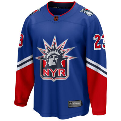 Alternative view of Adam Fox New York Rangers Royal Special Edition 2.0 Jersey - All Stitched