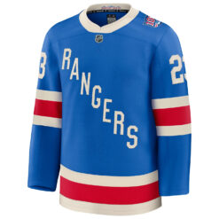 Alternative view of Adam Fox New York Rangers Blue Premium Centennial Jersey - All Stitched