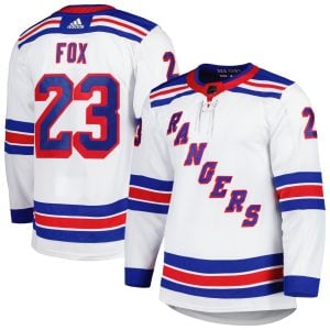 Adam Fox New York Rangers White Away Primegreen Jersey - All Stitched