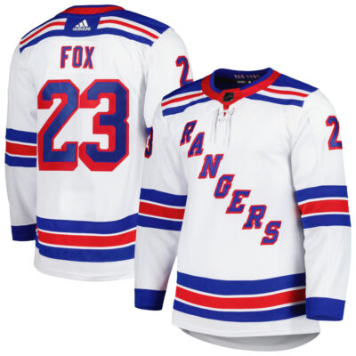 Adam Fox New York Rangers White Away Primegreen Jersey - All Stitched