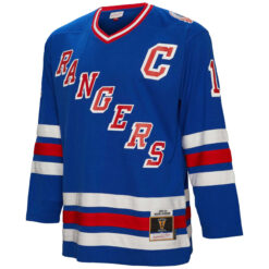 Alternative view of Mark Messier New York Rangers Royal Home Primegreen Jersey - All Stitched