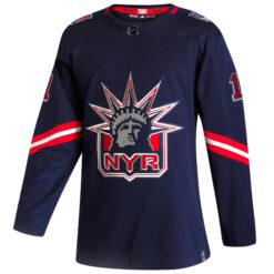 Alternative view of Mark Messier New York Rangers Navy Reverse Retro Primegreen Jersey - All Stitched