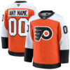 Custom Philadelphia Flyers Orange Home Premium Jersey - All Stitched
