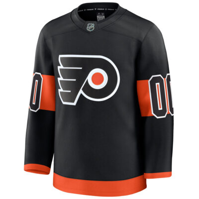 Alternative view of Custom Philadelphia Flyers Black Alternate Premium Jersey - All Stitched