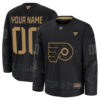 Custom Philadelphia Flyers Black 2024 Military Appreciation Jersey - All Stitched
