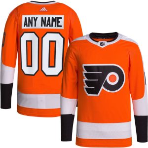 Custom Philadelphia Flyers Orange Home Primegreen Jersey - All Stitched