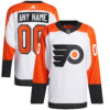 Custom Philadelphia Flyers White Away Primegreen Jersey - All Stitched