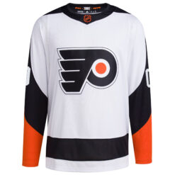 Alternative view of Custom Philadelphia Flyers White Reverse Retro 2.0 Jersey - All Stitched