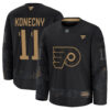 Travis Konecny Philadelphia Flyers Black 2024 Military Appreciation Jersey - All Stitched
