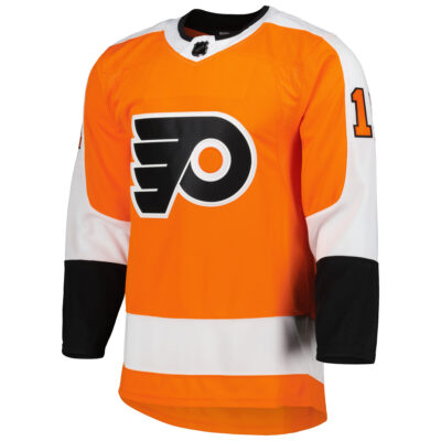 Alternative view of Travis Konecny Philadelphia Flyers Orange Home Primegreen Jersey - All Stitched
