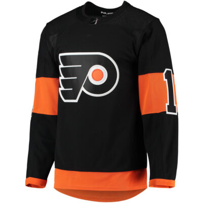 Alternative view of Travis Konecny Philadelphia Flyers Black Alternate Primegreen Jersey - All Stitched
