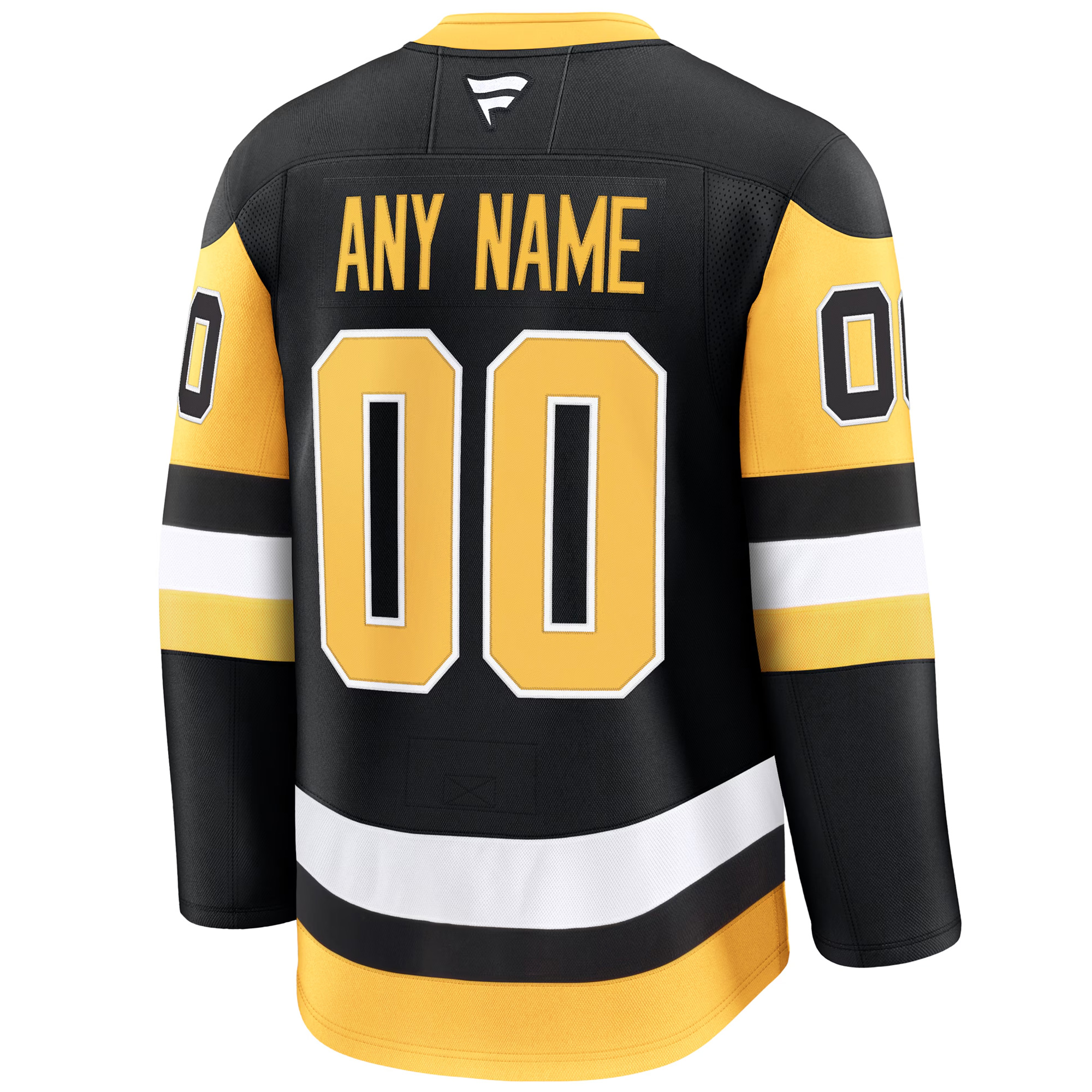 Custom Pittsburgh Penguins Black Home Premium Jersey - All Stitched - Image 3