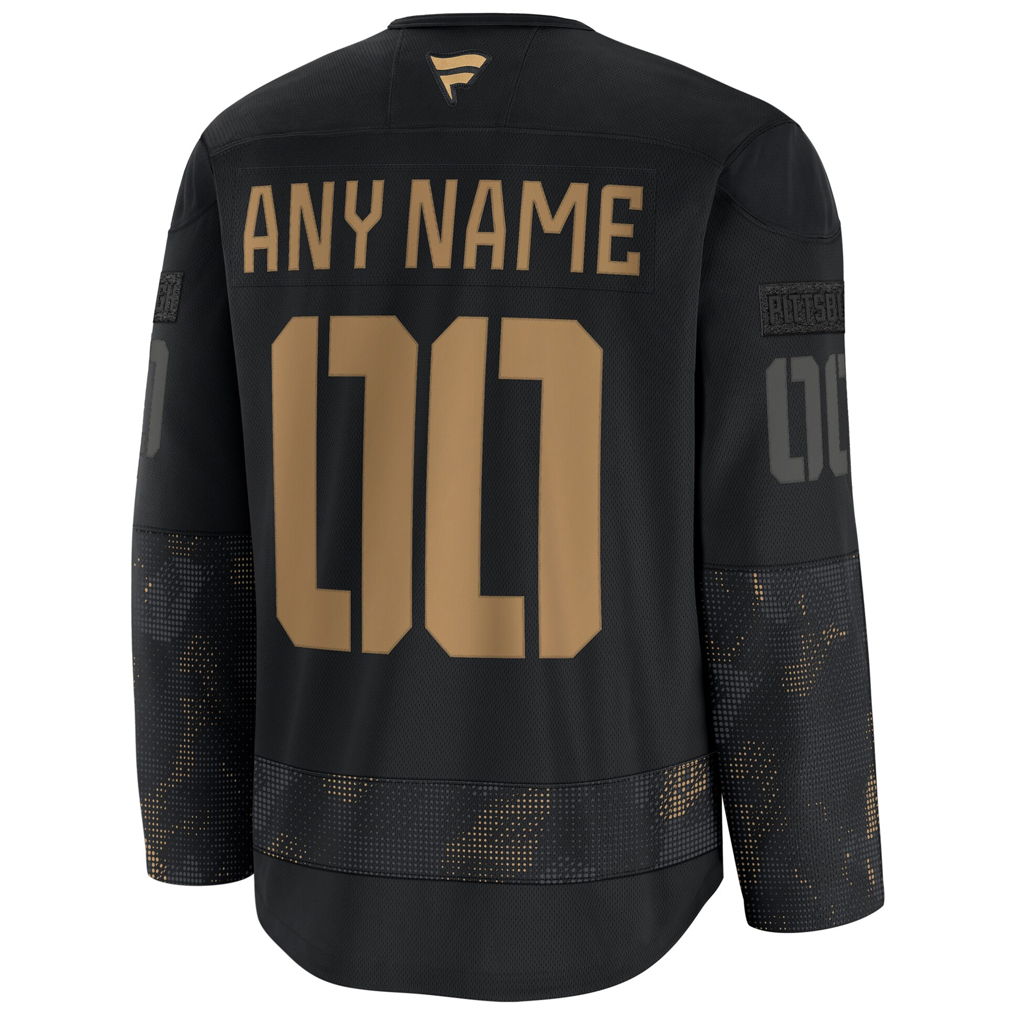Custom Pittsburgh Penguins Black 2024 Military Appreciation Premium Jersey - All Stitched - Image 3