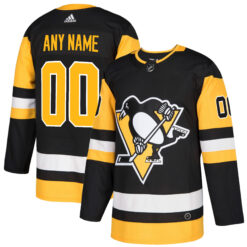Custom Pittsburgh Penguins Black Home Primegreen Jersey - All Stitched