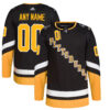 Custom Pittsburgh Penguins Black Alternate Primegreen Jersey - All Stitched