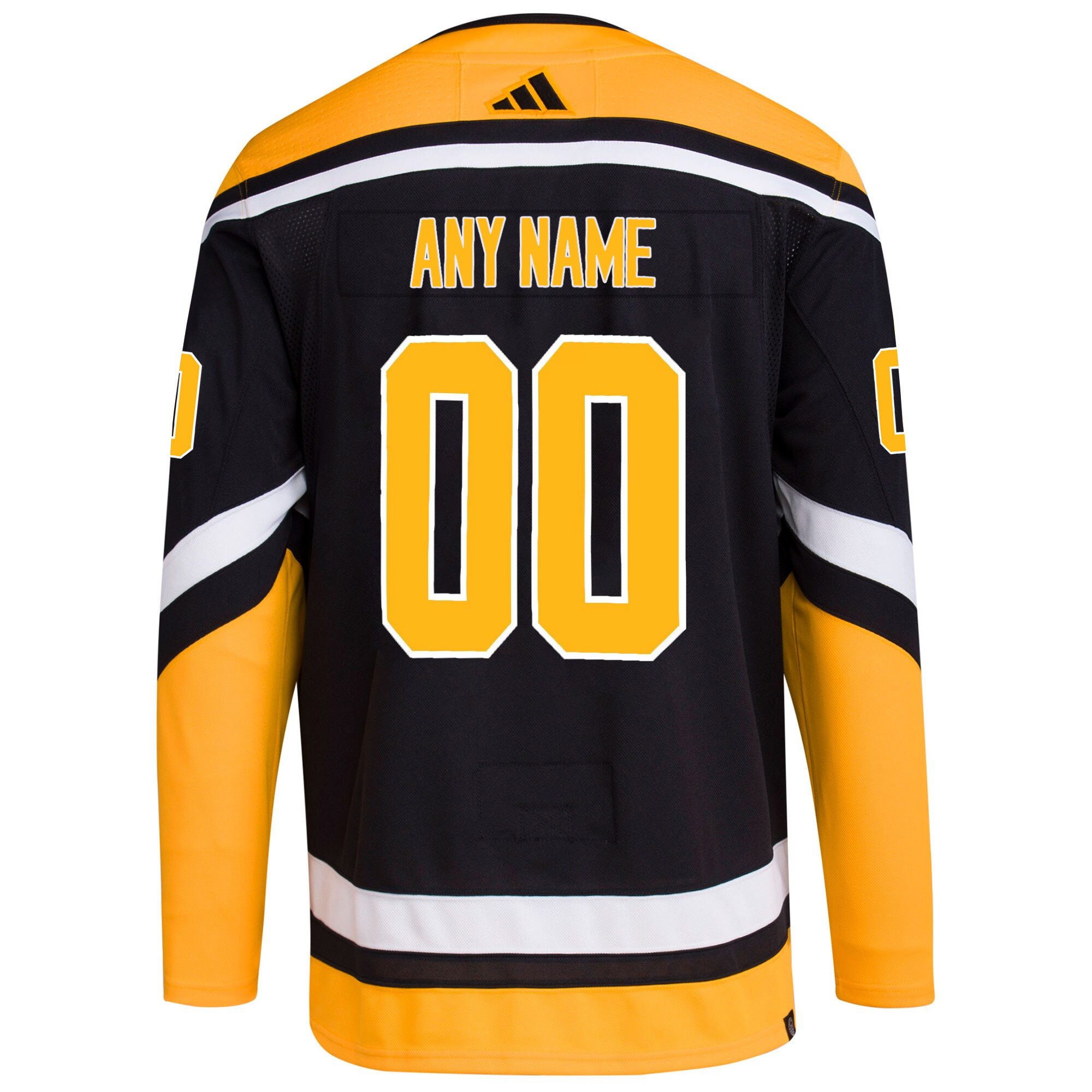 Custom Pittsburgh Penguins Black Reverse Retro 2.0 Primegreen Jersey - All Stitched - Image 3