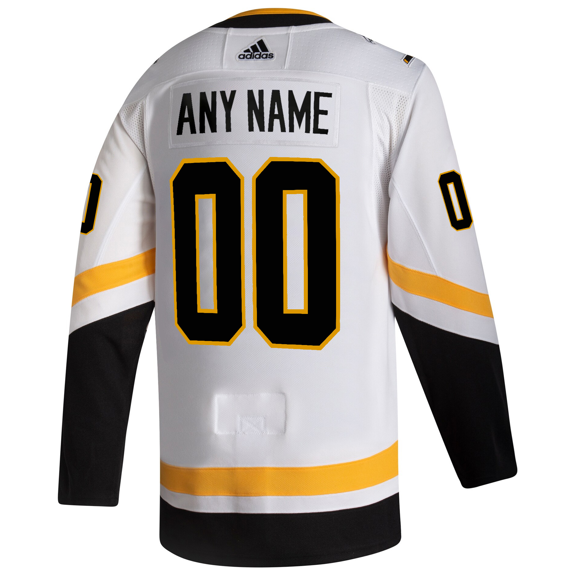 Custom Pittsburgh Penguins White 2020/21 Reverse Retro Primegreen Jersey - All Stitched - Image 3
