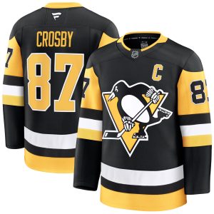 Sidney Crosby Pittsburgh Penguins Black Home Premium Jersey - All Stitched