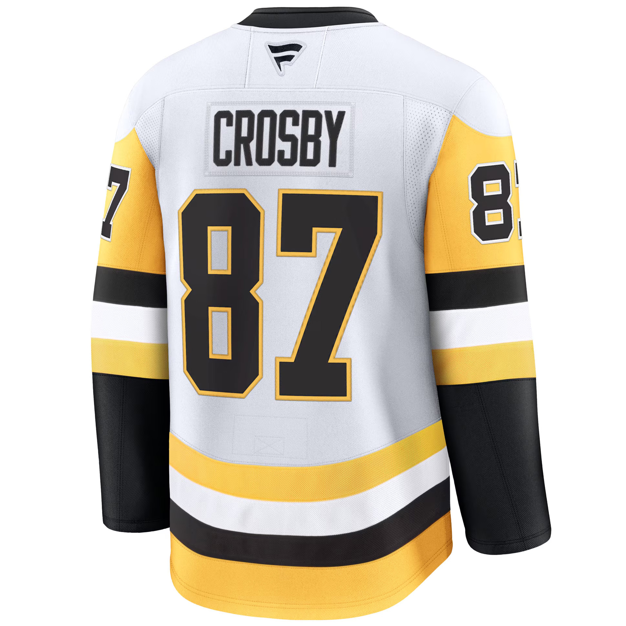 Sidney Crosby Pittsburgh Penguins White Away Premium Jersey - All Stitched - Image 3