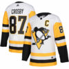 Sidney Crosby Pittsburgh Penguins White Away Primegreen Jersey - All Stitched