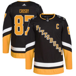 Sidney Crosby Pittsburgh Penguins Black Alternate Primegreen Jersey - All Stitched
