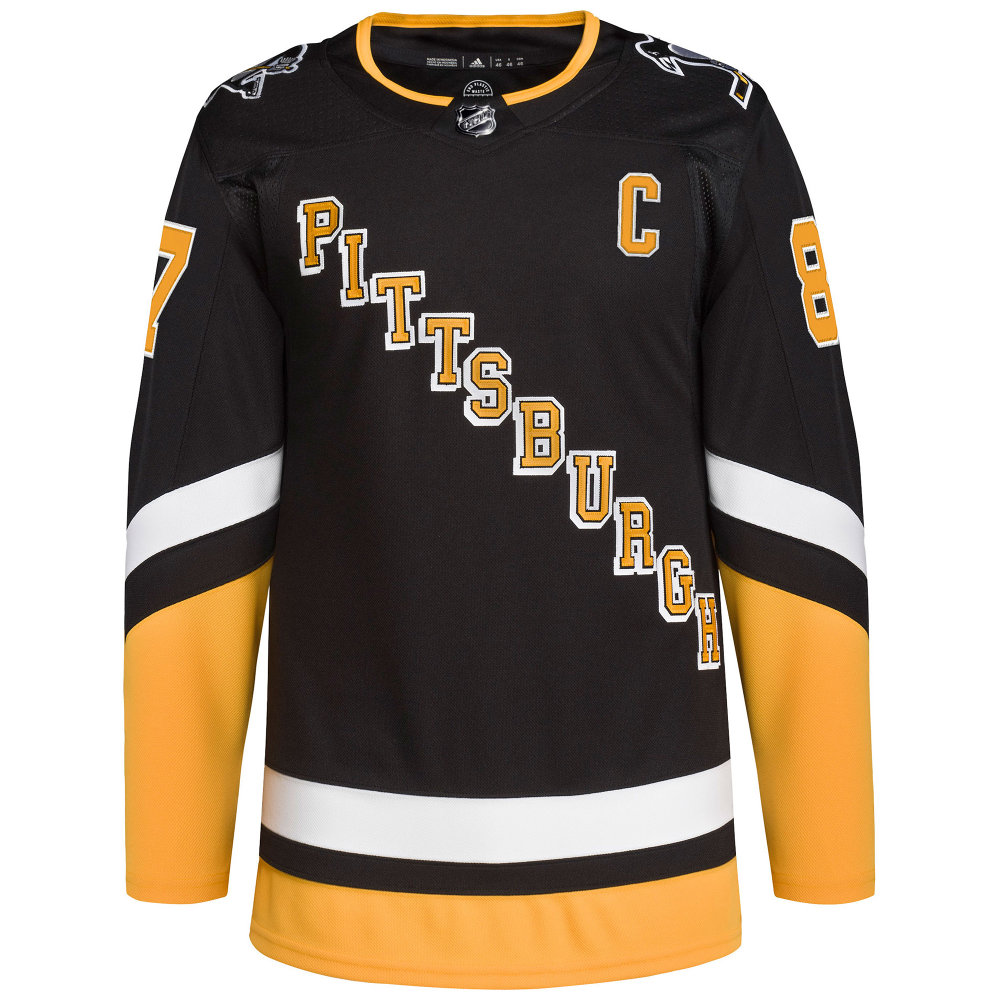 Sidney Crosby Pittsburgh Penguins Black Alternate Primegreen Jersey - All Stitched - Image 2