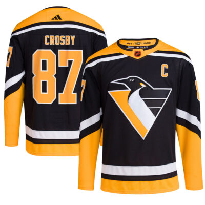 Sidney Crosby Pittsburgh Penguins Black Reverse Retro 2.0 Jersey - All Stitched