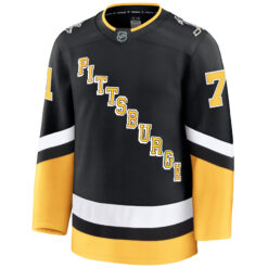 Alternative view of Evgeni Malkin Pittsburgh Penguins Black Alternate Premium Jersey - All Stitched