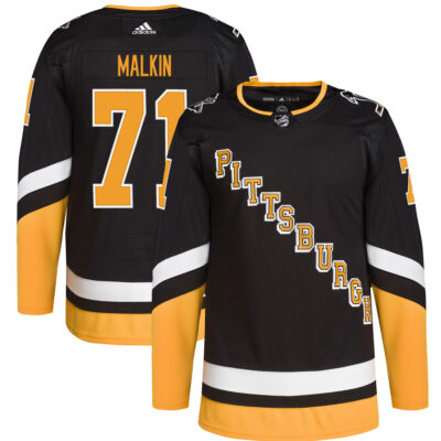 Evgeni Malkin Pittsburgh Penguins Black Alternate Primegreen Jersey - All Stitched