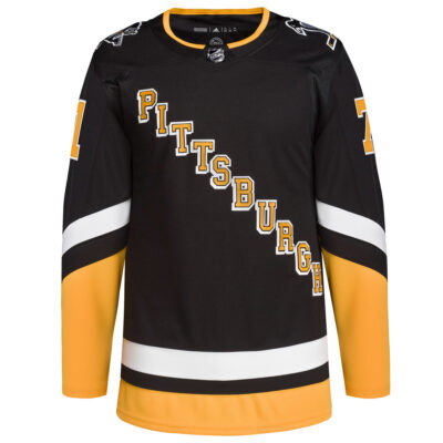 Alternative view of Evgeni Malkin Pittsburgh Penguins Black Alternate Primegreen Jersey - All Stitched