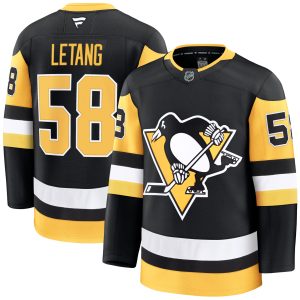 Kris Letang Pittsburgh Penguins Black Home Premium Jersey - All Stitched