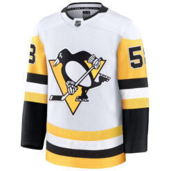 Alternative view of Kris Letang Pittsburgh Penguins White Away Premium Jersey - All Stitched