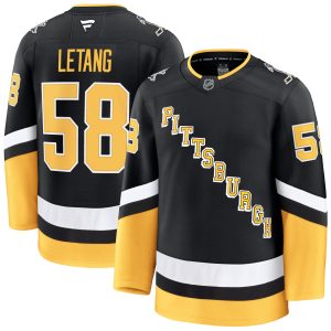Kris Letang Pittsburgh Penguins Black Alternate Premium Jersey - All Stitched